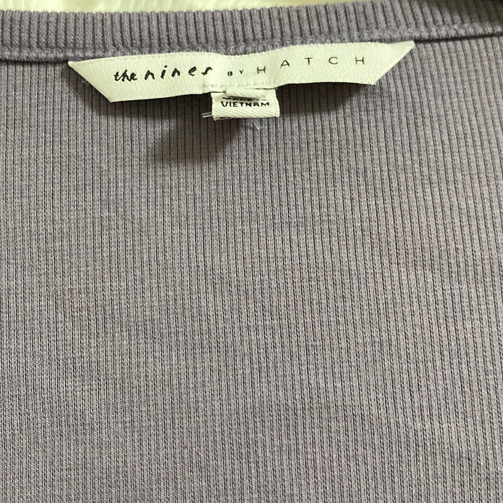 Light grey/purple tunic maternity dress